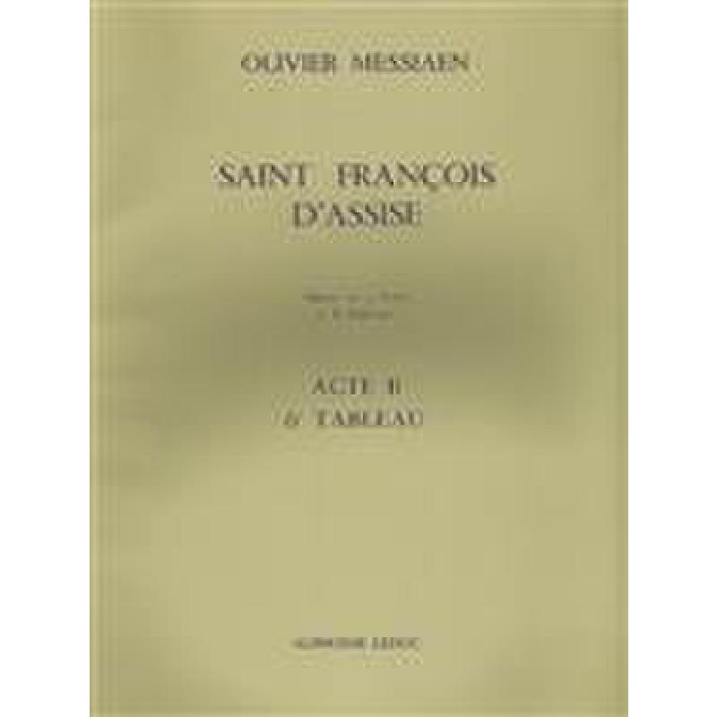 Titelbild für AL 27268 - Saint Francois d'Assise - Acte 3 6 Tableau