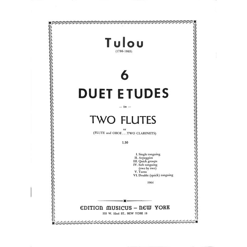 Titelbild für MUSICUS 404 - 6 Duett etüden