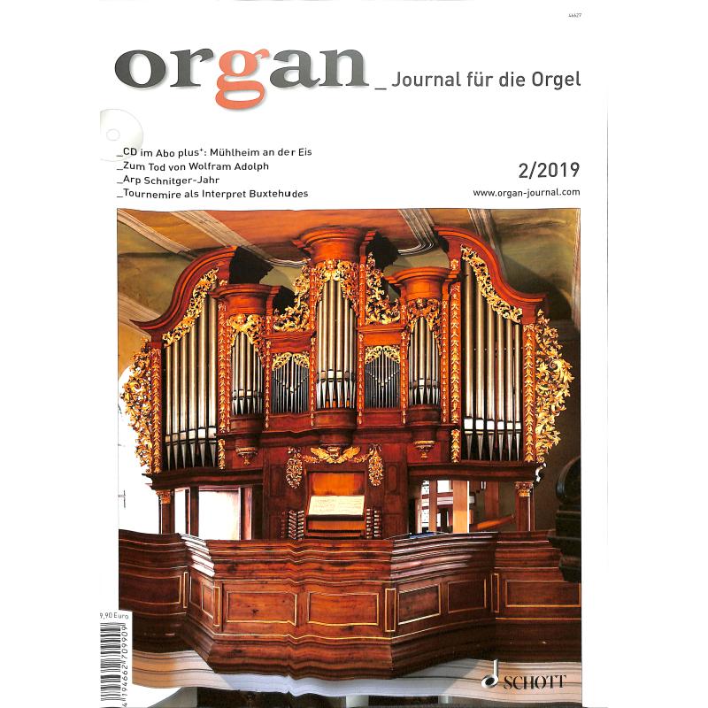 Titelbild für ORGA 201902 - Organ - Journal für die Orgel 2/2019