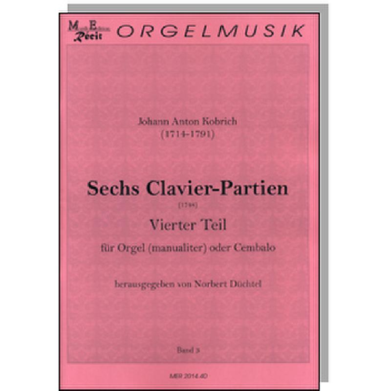 Titelbild für RECIT 2014-40 - 6 Clavier Partien 3