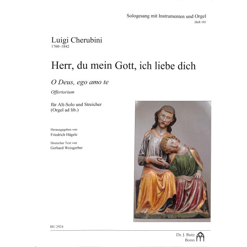 Titelbild für BUTZ 2924 - Herr du mein Gott ich liebe dich | O deus ego amo te