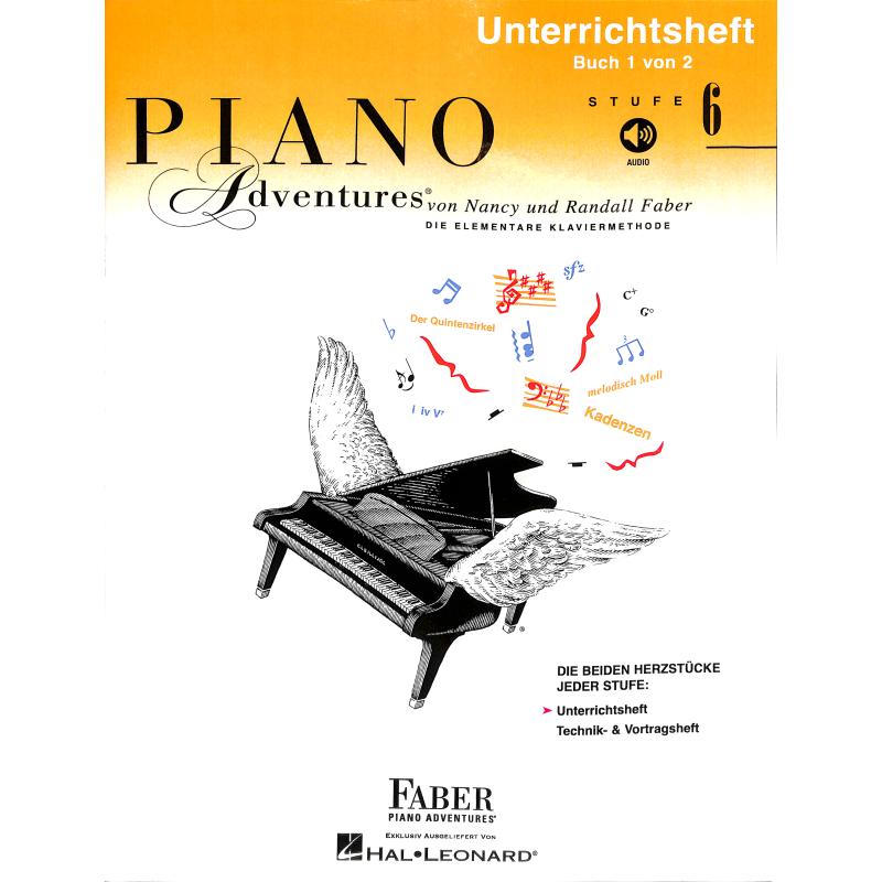 Titelbild für HL 294625 - Piano adventures 6 - Unterrichtsheft 1/2