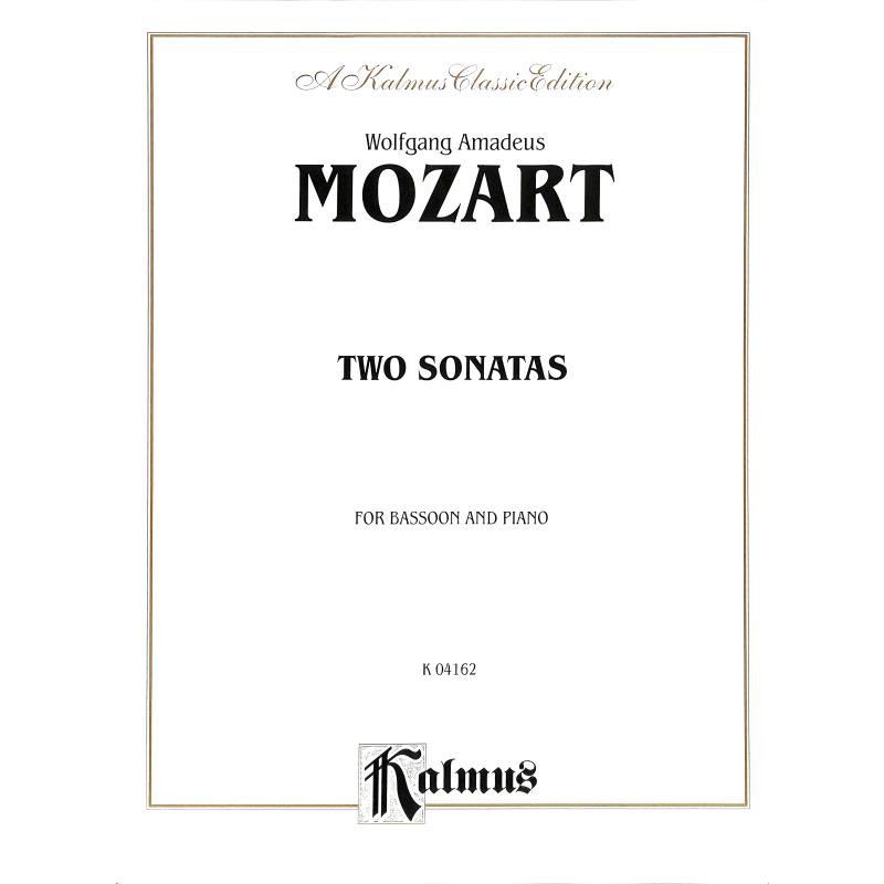 Titelbild für KALMUS 04162 - 2 Sonaten