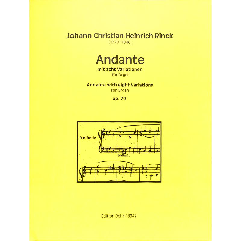 Titelbild für DOHR 18942 - Andante mit 8 Variationen op 70