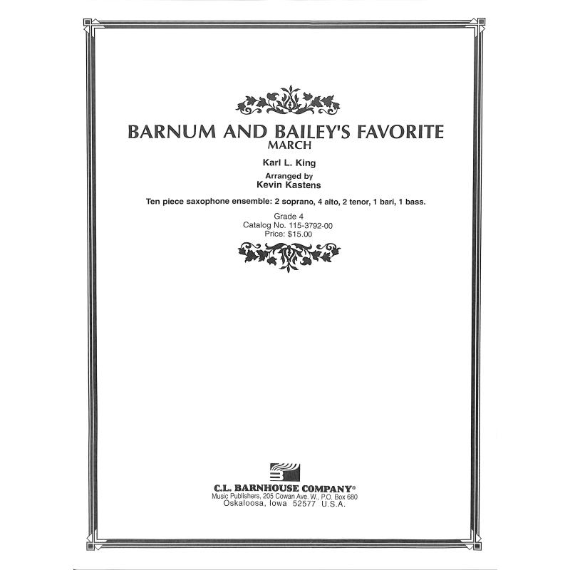 Titelbild für BARNH 115-3792-00 - Barnum and Bailey's Favorite