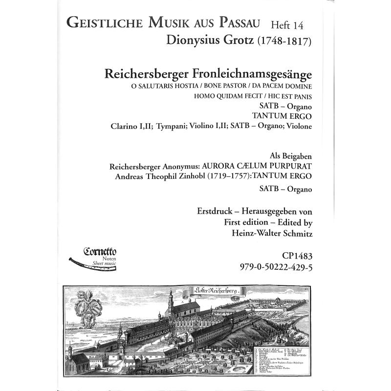 Titelbild für CORNETTO 1483 - Reichersberger Fronleichnamsgesänge