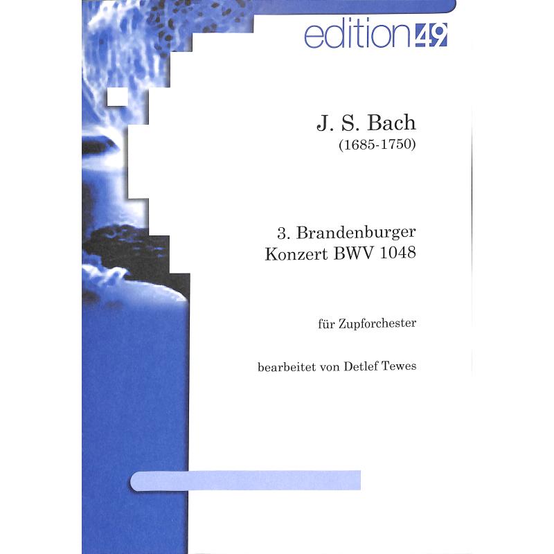 Titelbild für EDIT 90037-10 - Brandenburgisches Konzert 3 G-Dur BWV 1048