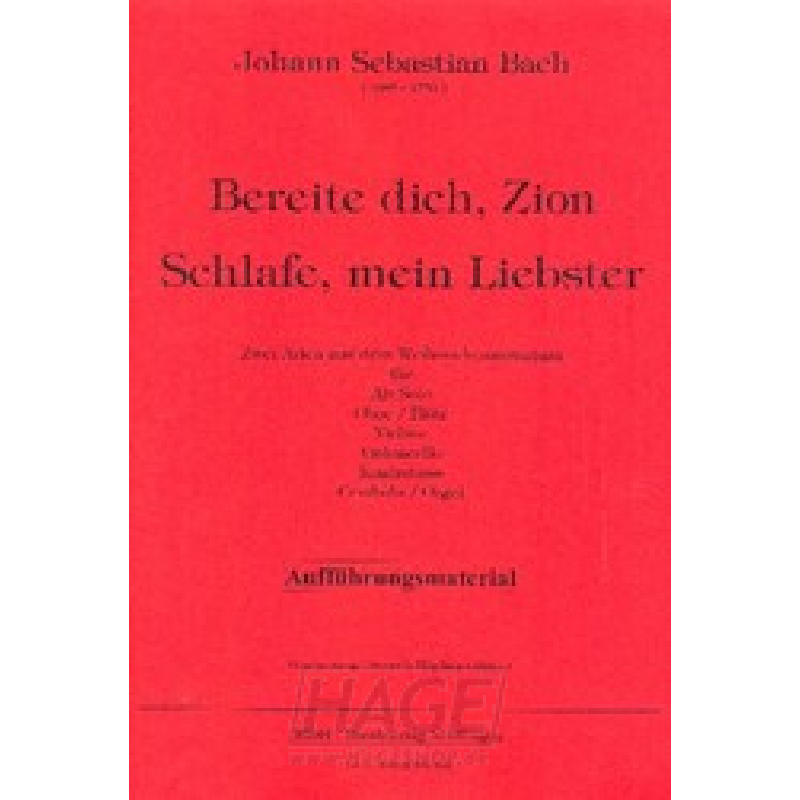 Titelbild für MDH 220-0117 - 2 Arien aus dem Weihnachtsoratorium