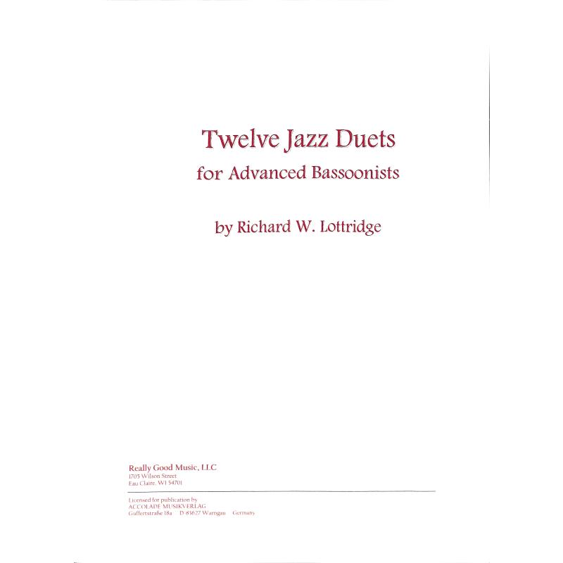 Titelbild für ACCOLADE -FAG26004 - 12 Jazz Duets