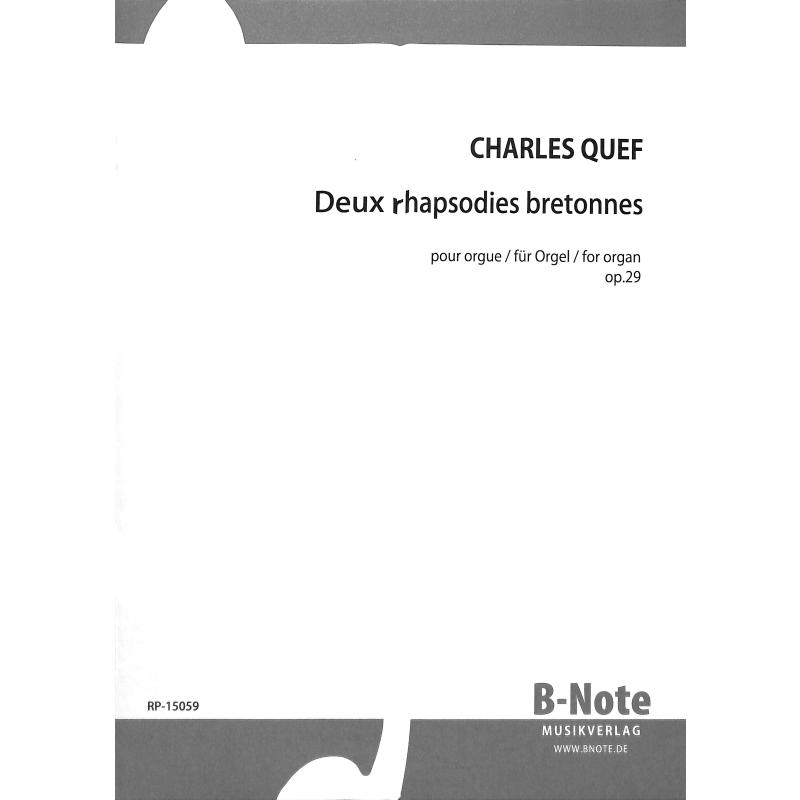Titelbild für BNOTE -BN15059 - 2 Rhapsodien über bretonische Themen op 29