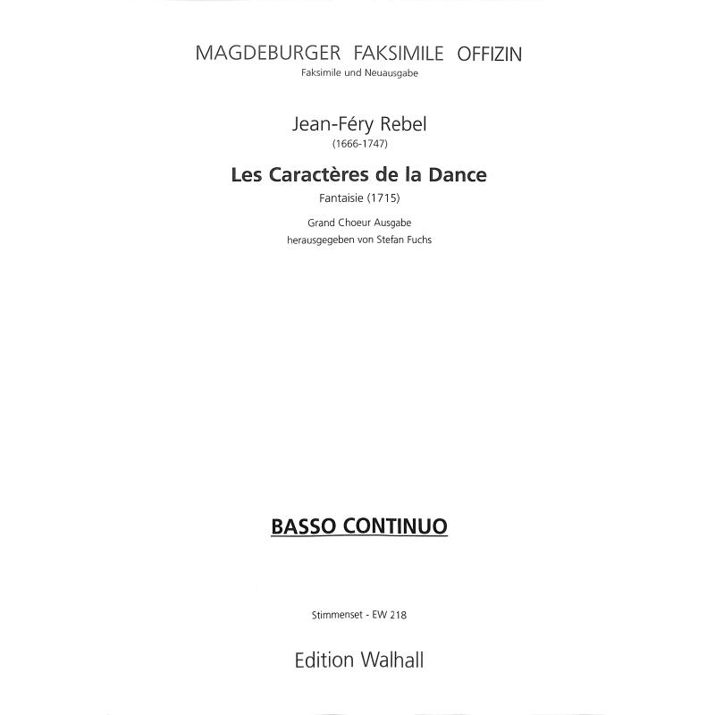 Titelbild für WALHALL 218B-KB - Les caracteres de la dance - Fantaisie