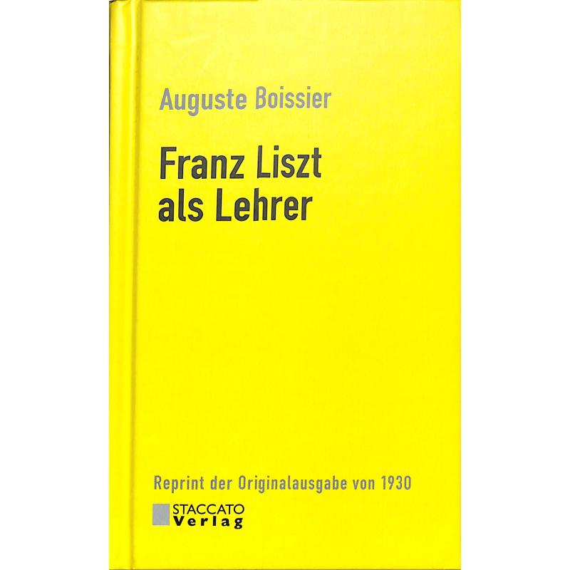 Titelbild für 978-3-932976-64-3 - Franz Liszt als Lehrer