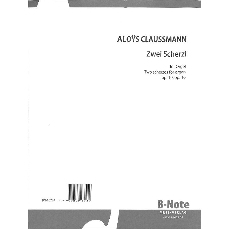 Titelbild für BNOTE -BN16283 - 2 Scherzi op 10 + 16