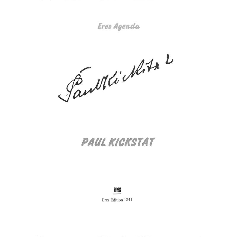 Titelbild für ERES 1841 - Agenda Paul Kickstat
