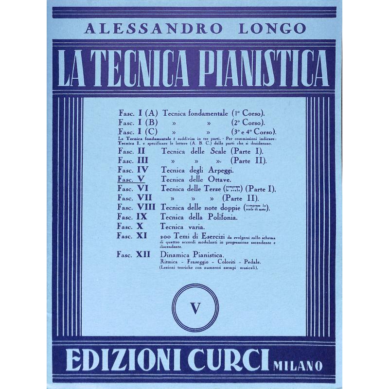 Titelbild für CURCI 3285 - La technica pianistica 5