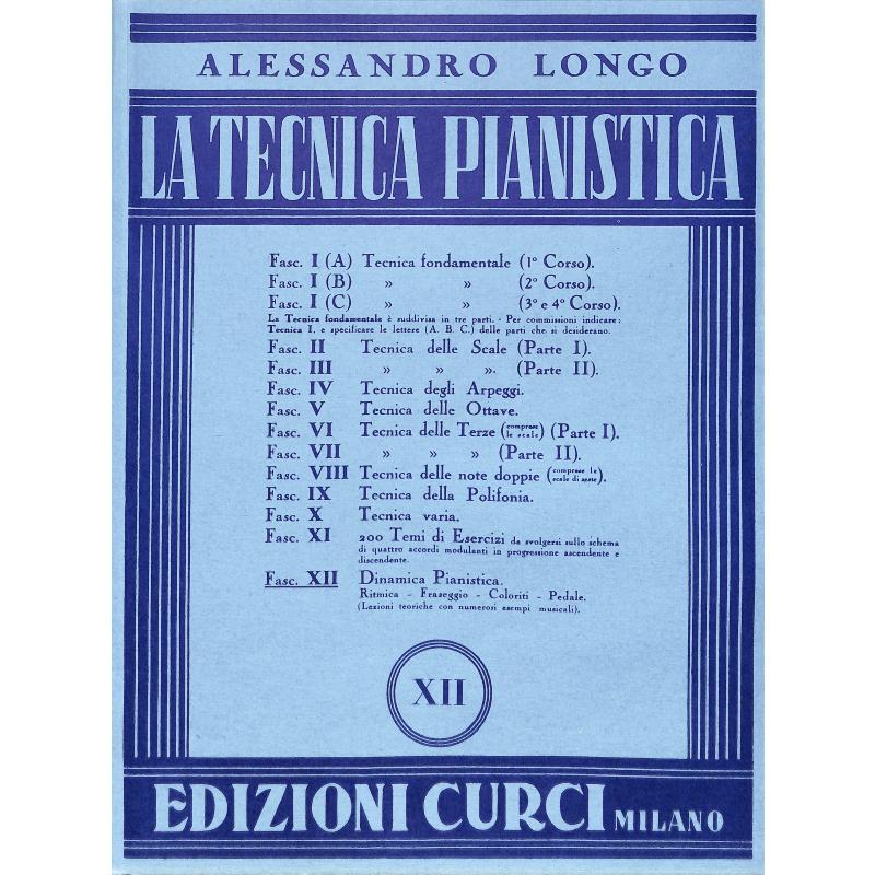 Titelbild für CURCI 3030 - La tecnica pianistica 12