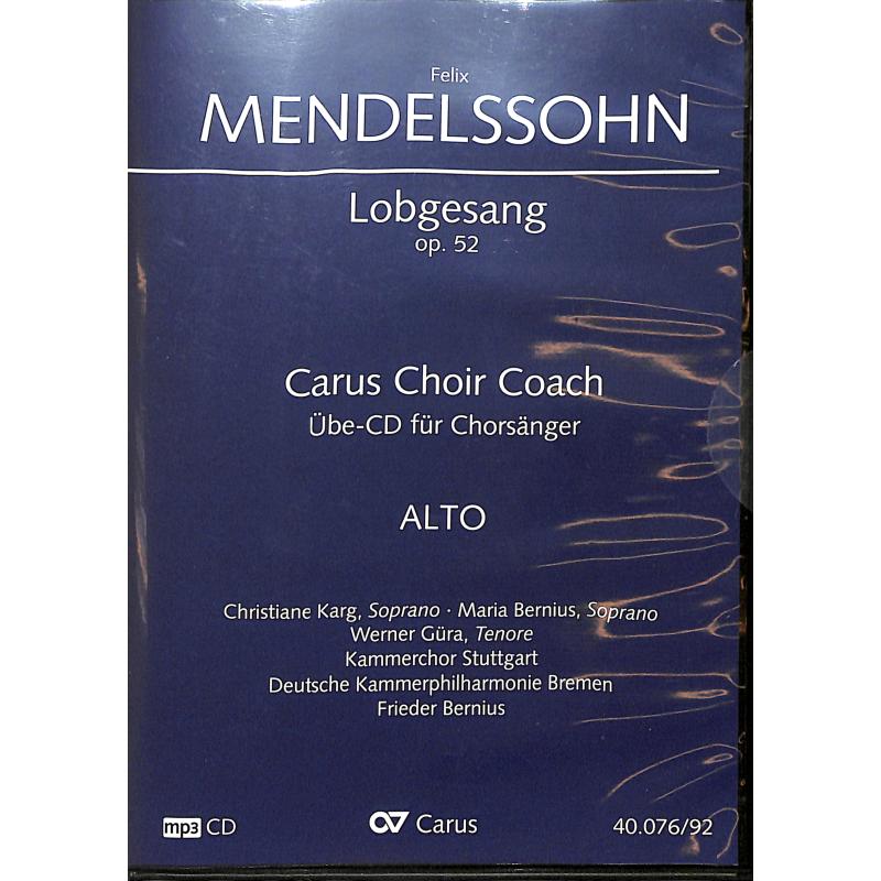 Titelbild für CARUS 40076-92 - Lobgesang B-Dur op 52 (Sinfonie 2)