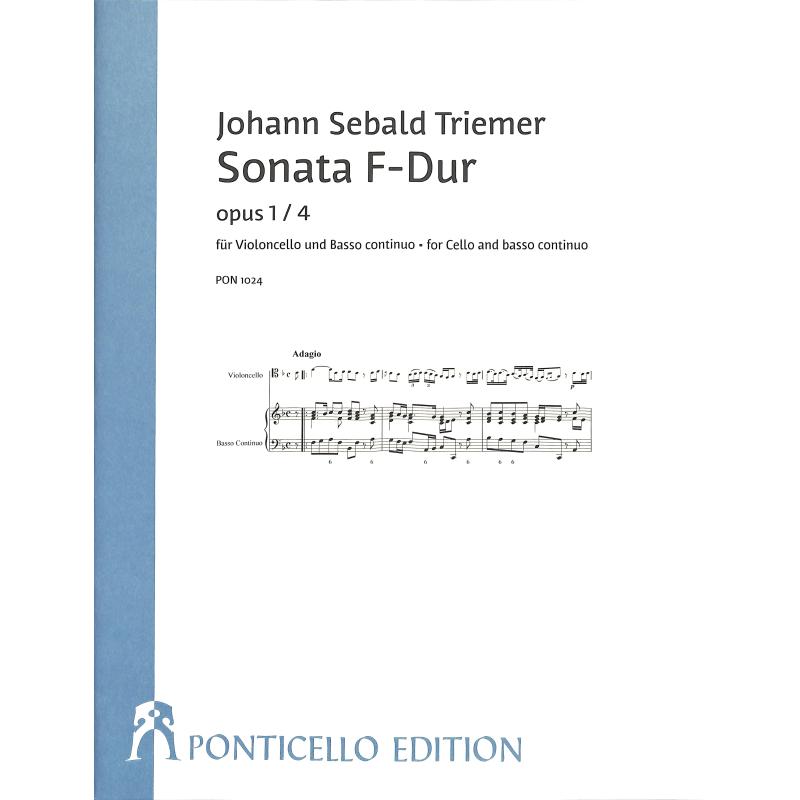 Titelbild für PONTICELLO 1024 - Sonate F-Dur op 1/4