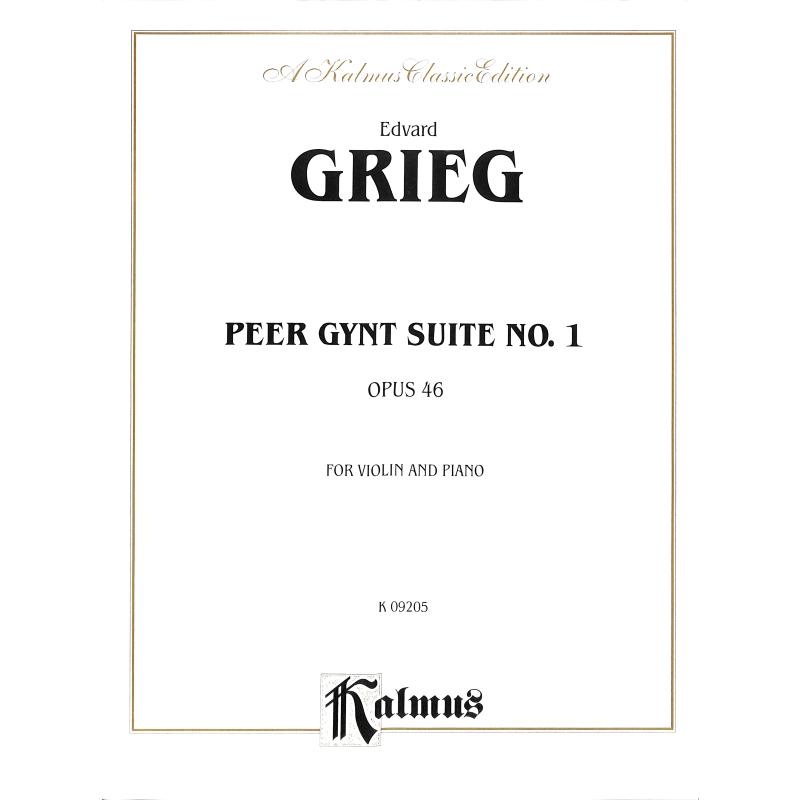 Titelbild für KALMUS 09205 - Peer Gynt Suite 1 op 46