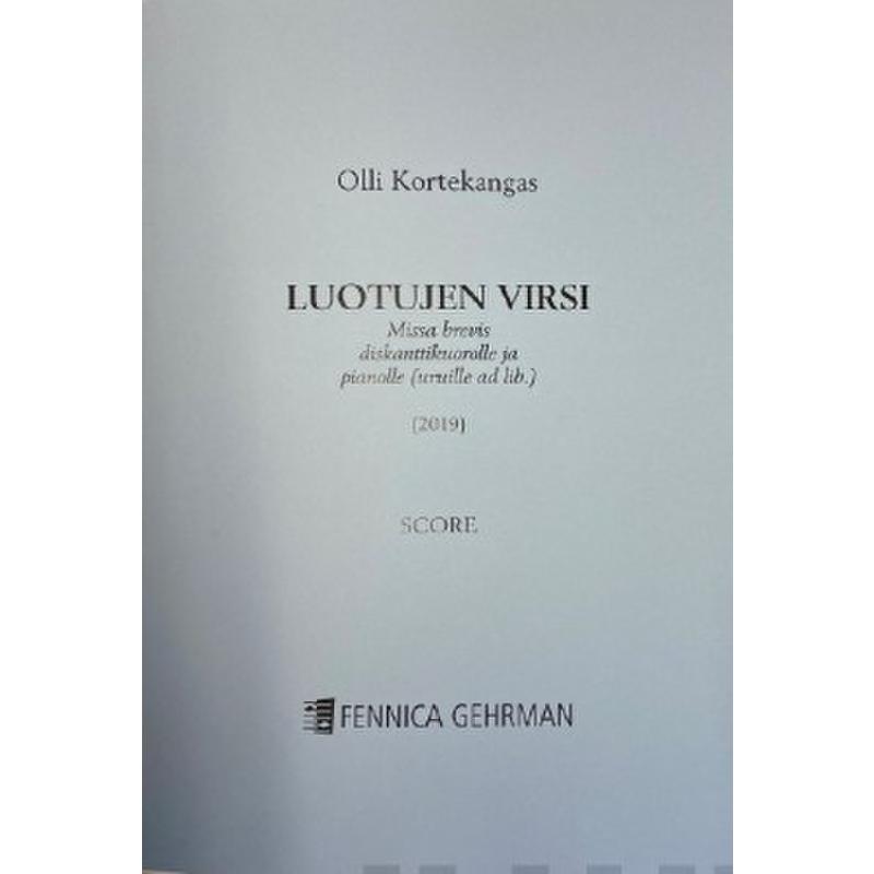 Titelbild für FENNICA 565-1 - Luotujen virsi | Missa brevis