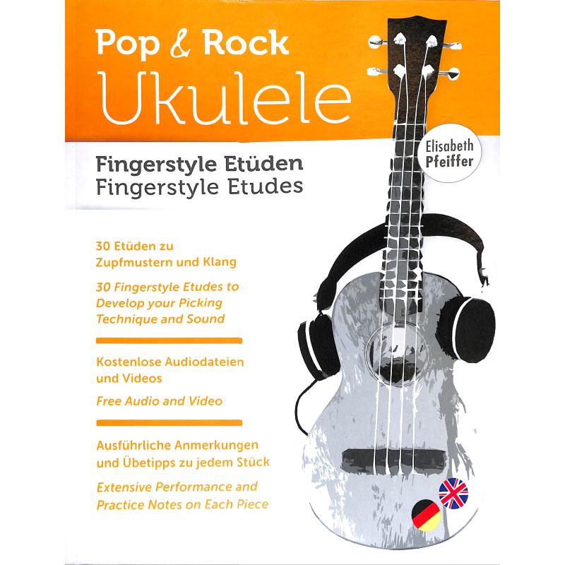 Titelbild für 979-8-63950047-3 - Pop + Rock Ukulele - Fingerstyle Etüden