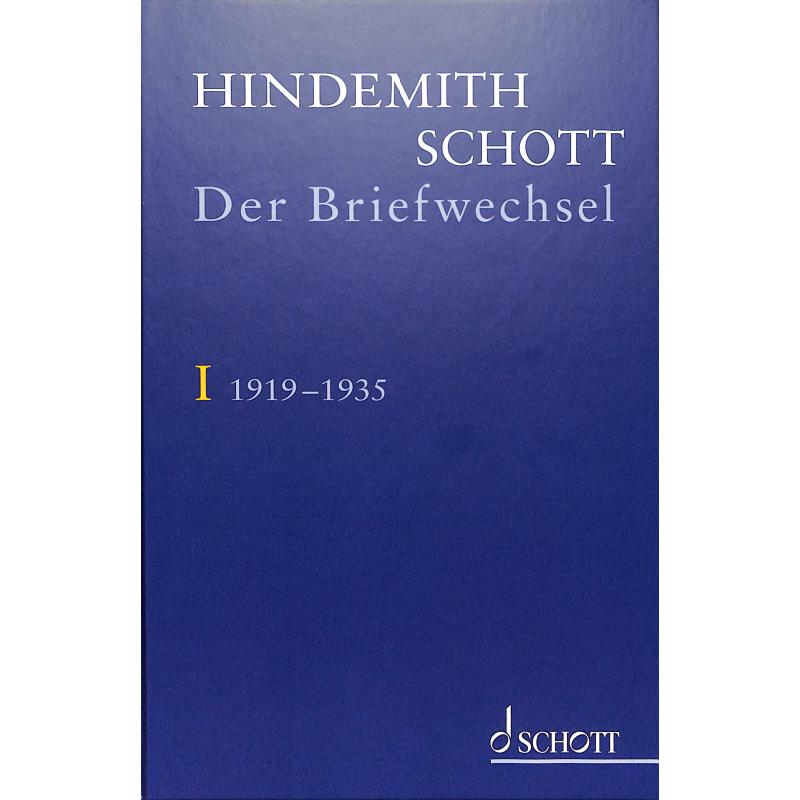 Titelbild für ED 23205 - Hindemith - Schott | Der Briefwechsel