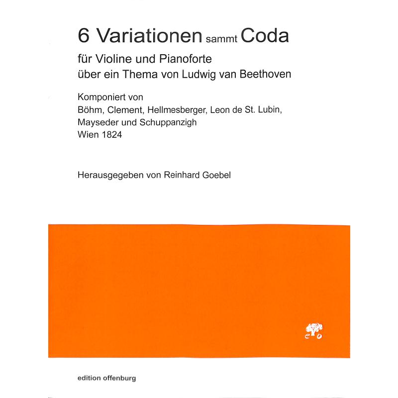 Titelbild für OFFENB -VB2201 - 6 Variationen mit Coda über ein Thema von Beethoven
