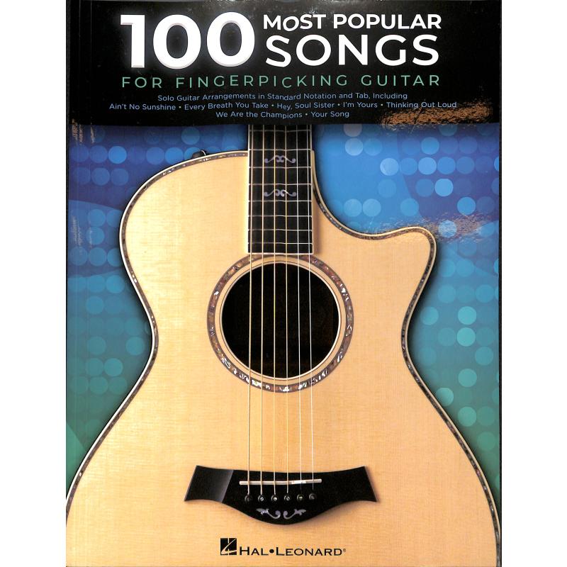 Titelbild für HL 276946 - 100 most popular songs for fingerpicking guitar