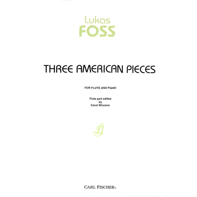 Titelbild für CF -O5192 - 3 American Pieces : for flute and piano