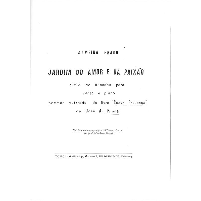Titelbild für TONOS 10386 - Jardim do amor e da paixao