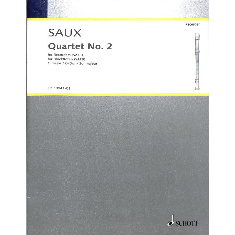 Titelbild für ED 10941-01 - Quartett 2 G-Dur