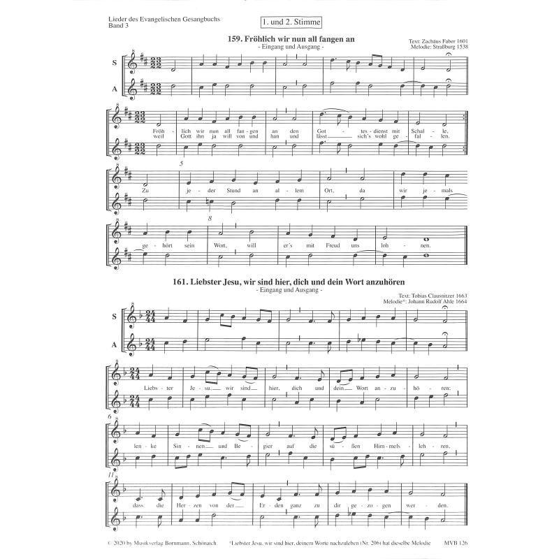 Titelbild für MVB 126-SA - Lieder des Evangelischen Gesangbuchs 3