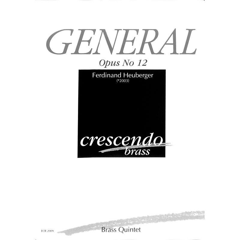 Titelbild für CRESCENDO -ECR2009 - General op 12