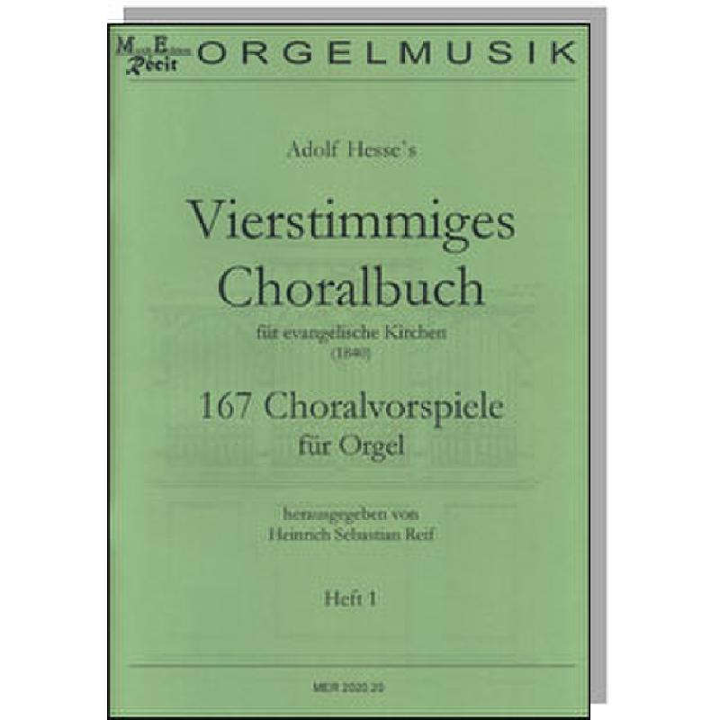 Titelbild für RECIT 2020-20 - Vierstimmiges Choralbuch für evangelische Kirchen 1 | 167 Choralvorspiele