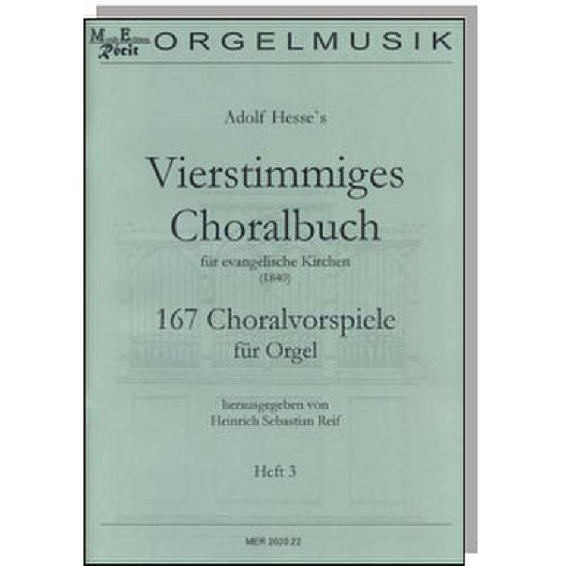 Titelbild für RECIT 2020-22 - Vierstimmiges Choralbuch für evangelische Kirchen 3 | 167 Choralvorspiele