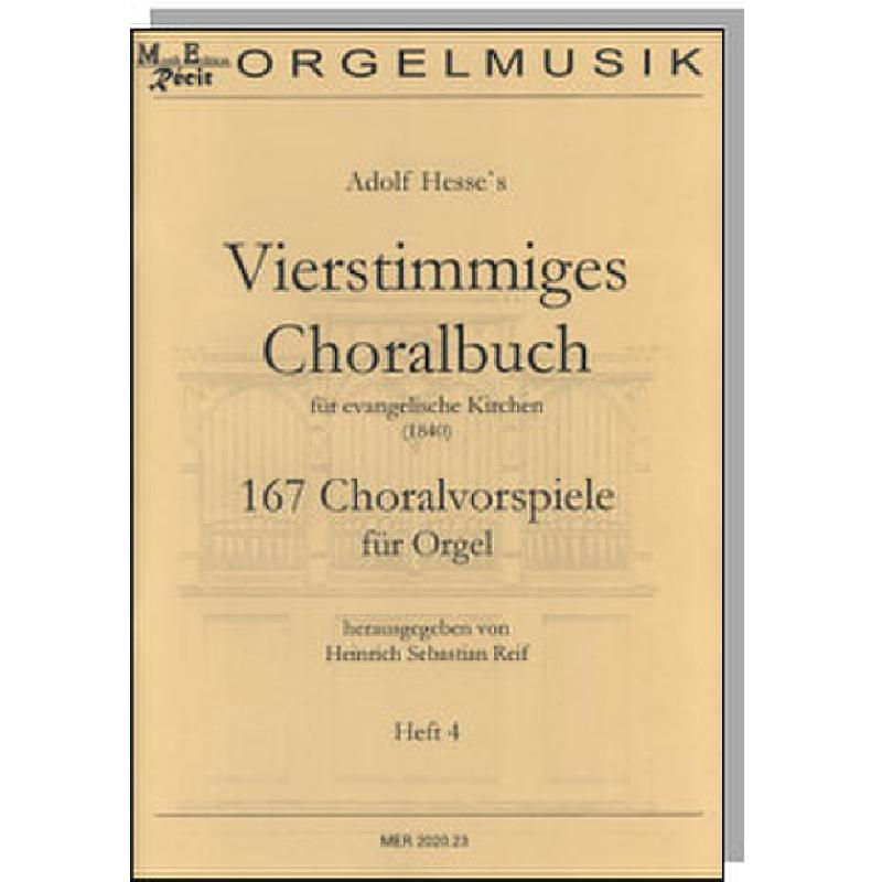 Titelbild für RECIT 2020-23 - Vierstimmiges Choralbuch für evangelische Kirchen 4 | 167 Choralvorspiele