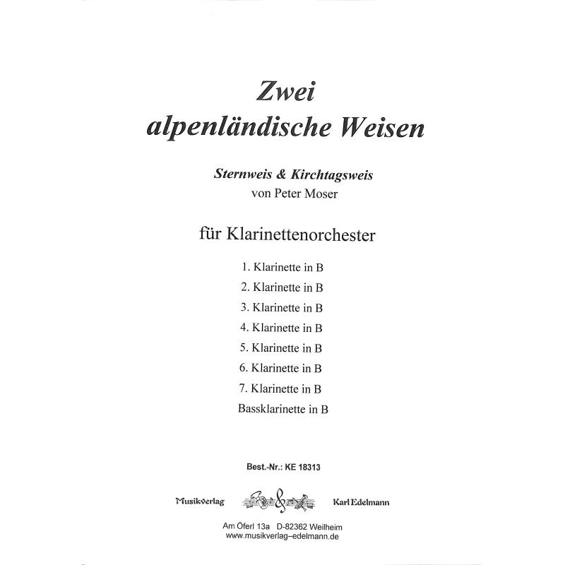 Titelbild für EDELMANN 18313 - 2 Alpenländische Weisen