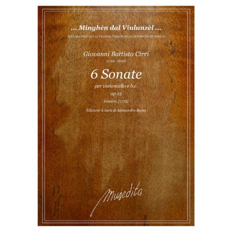 Titelbild für MUSEDITA -CI315 - 6 Sonaten op 15