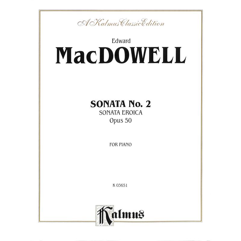 Titelbild für KALMUS 03651 - Sonata 2 op 50
