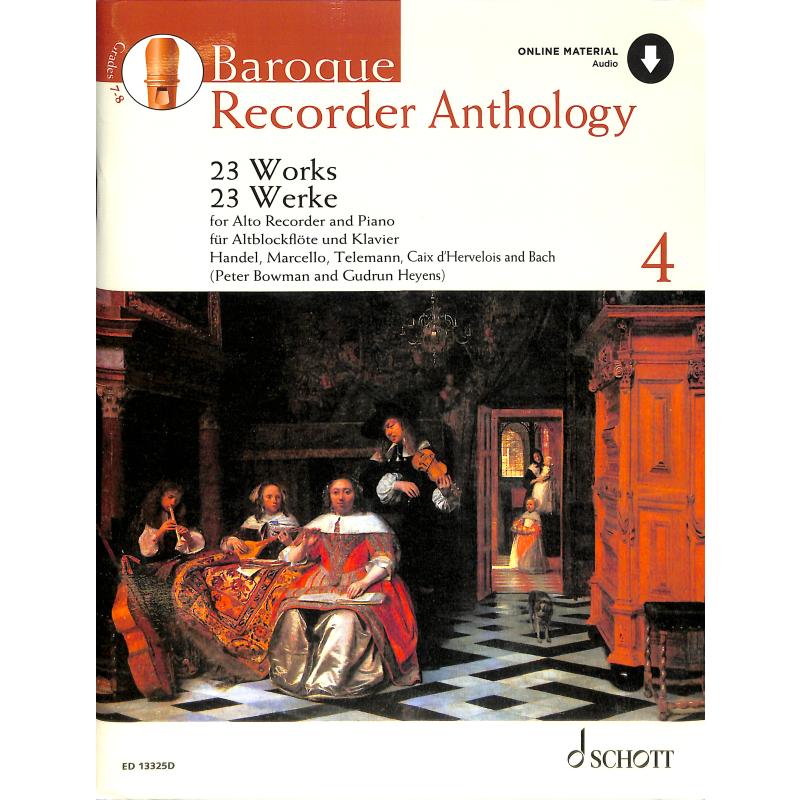 Titelbild für ED 13325D - Baroque recorder anthology 4