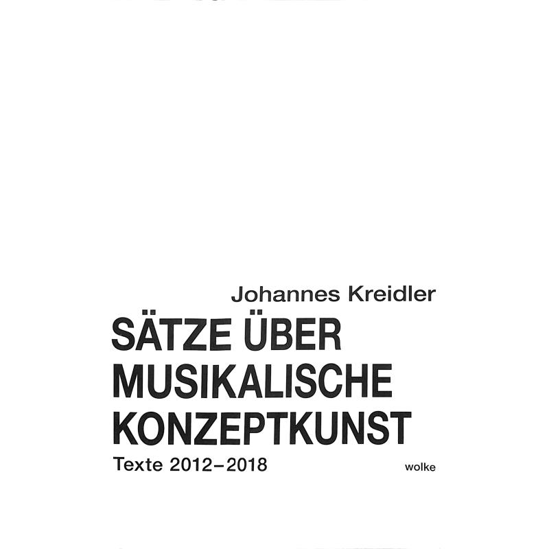 Titelbild für 978-3-95593-087-5 - Sätze über musikalische Konzeptkunst