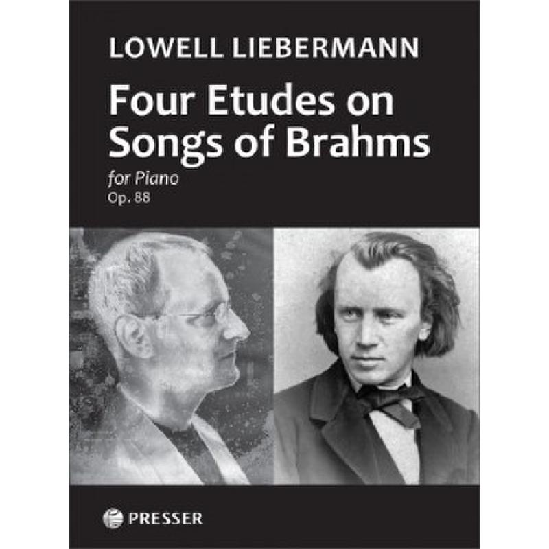 Titelbild für PRESSER 110-41786 - 4 Etudes on songs of Brahms op 88