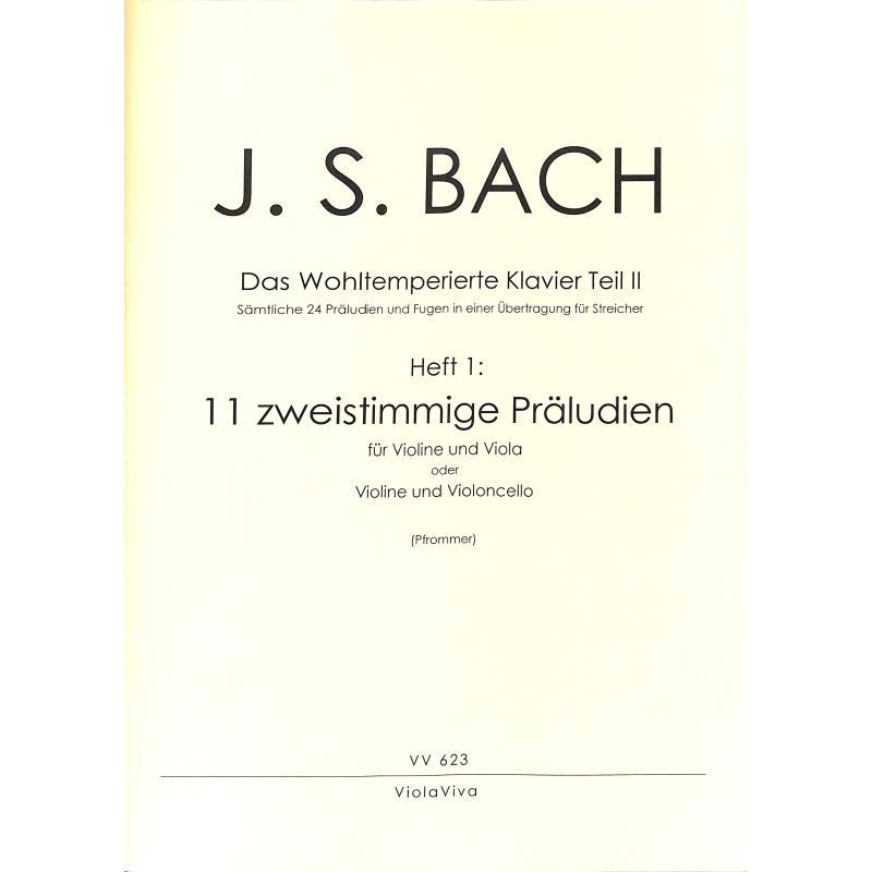 Titelbild für VIOLAVIVA 623 - 11 zweistimmige Präludien