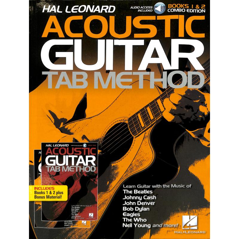 Titelbild für HL 289016 - Hal Leonard acoustic guitar tab method 1 + 2