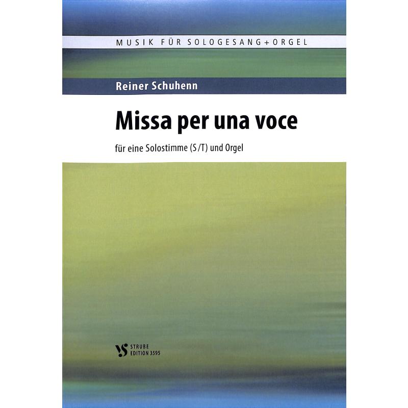 Titelbild für VS 3595 - Missa per una voce
