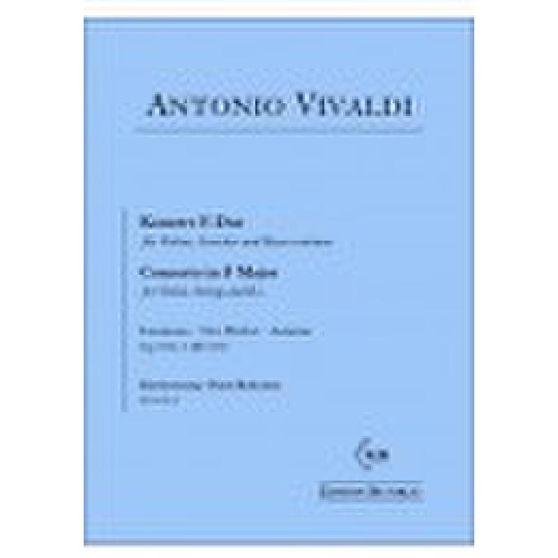 Titelbild für BUTORAC -B195-G - Concerto F-Dur op 8/3 RV 293 P 257 F 1/24 (L'autumno - der Herbst)