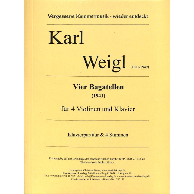 Titelbild für KMV -CS5132 - 4 Bagatellen