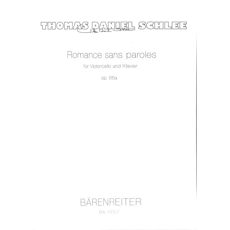 Titelbild für BA 11057 - Romance sans paroles op 66a