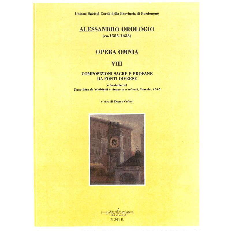 Titelbild für PIZZICATO 341 - Composizioni sacre e profane da fonti diverse