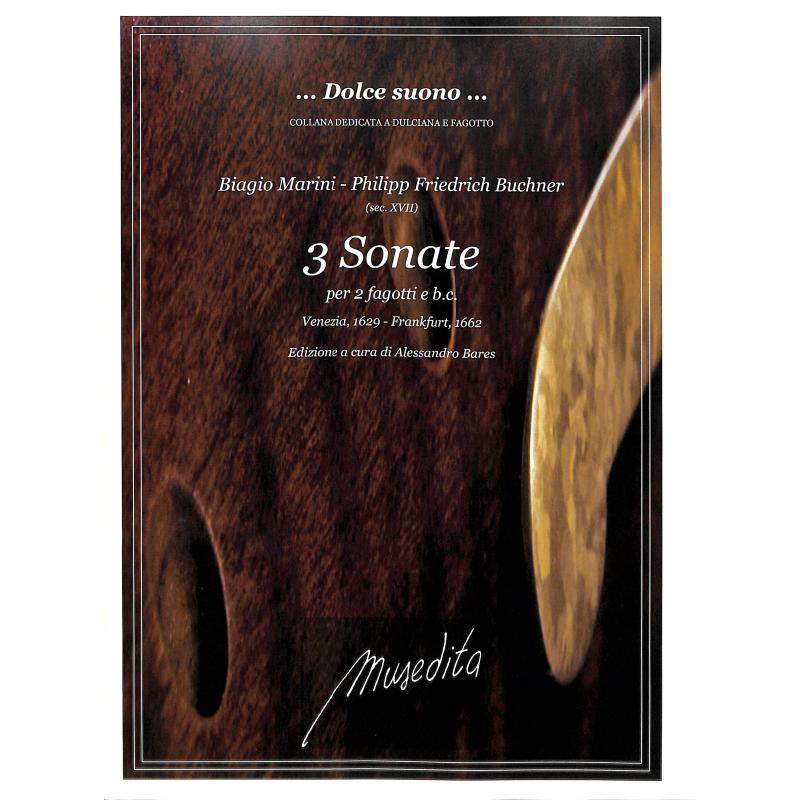 Titelbild für MUSEDITA -AV-L-2F - 3 Sonaten